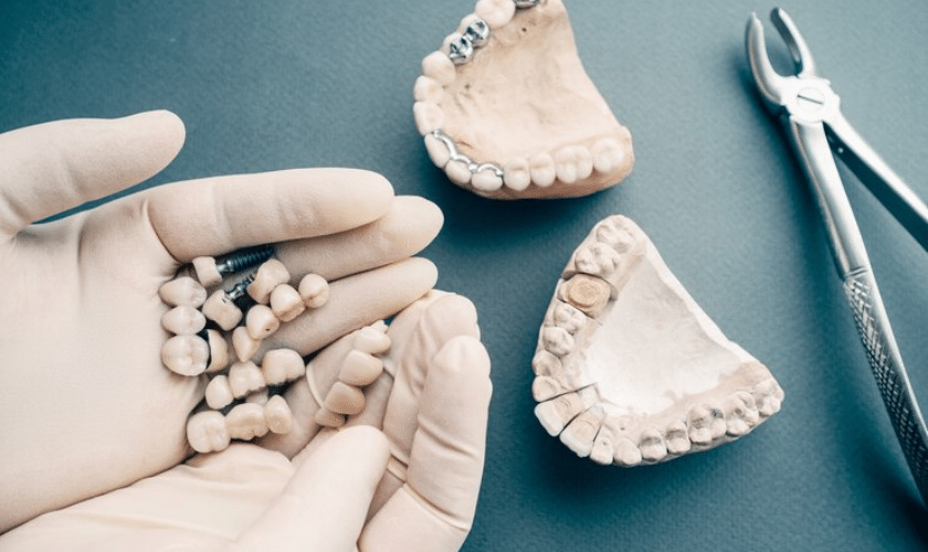 removing dental cement from crown